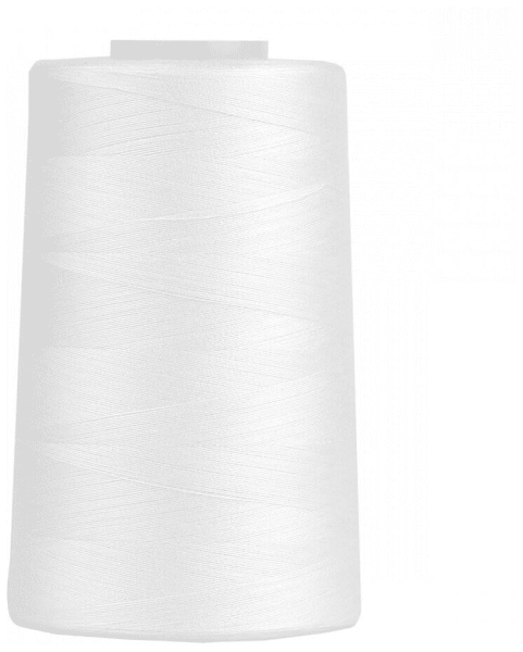 Нитки Sewing Thread 40/2 5000 ярд. цвет - белый 100% п/э в Асино