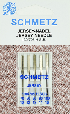 Иглы Schmetz джерси 130/705 H SUK (70x1, 80x2, 90x1, 100x1) 5 шт в Асино